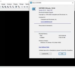 SAP2000 Ultimate 25.0 Build 2334 Crack & License Key